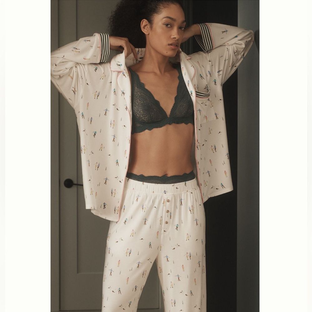 Anthropologie Shirt: Lyrebird Modaluxe Pajama Long-Sleeve